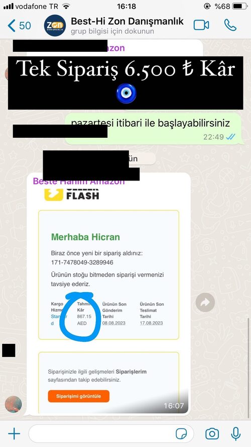 Tek sipariş 6.500 TL kâr