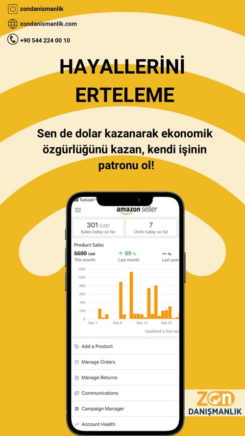 Aylık 6.600 CAD ciro