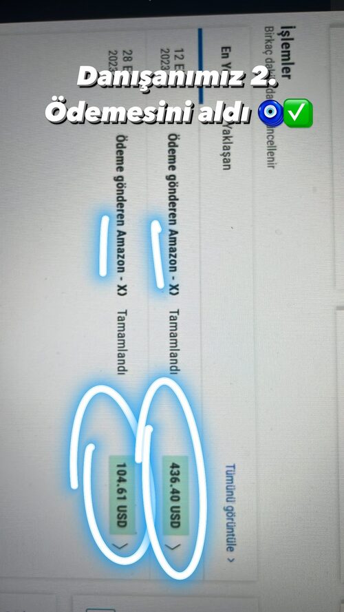 Amazon 2. ödeme alındı